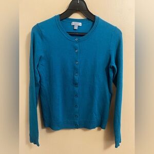 Blue Long Sleeve Cardigan